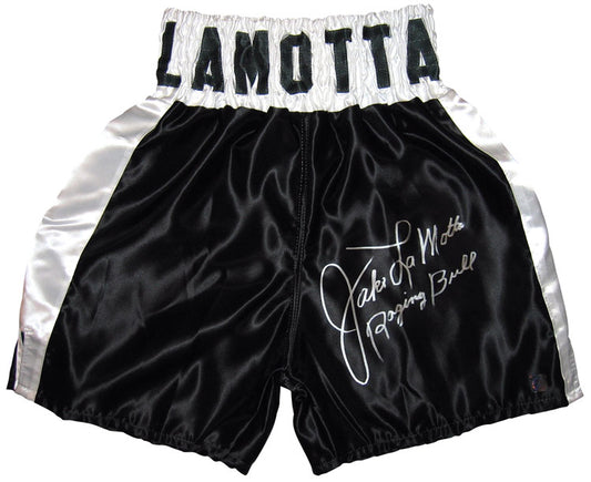 Jake LaMotta Raging Bull Autographed Boxing Trunks