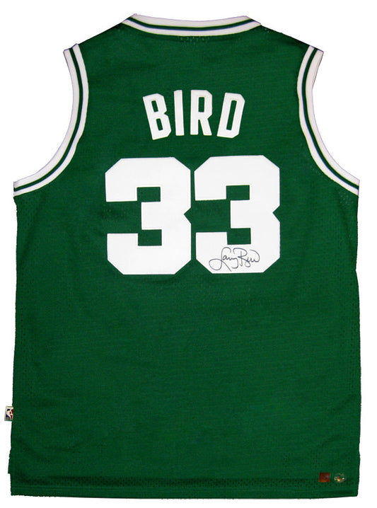 Larry Bird Autographed Official NBA Green Celtics Basketball Jersey