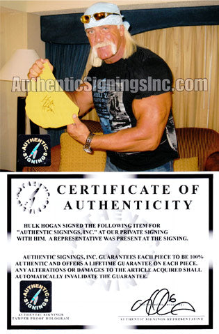 Hulk Hogan Autographed Wrestling Trunks