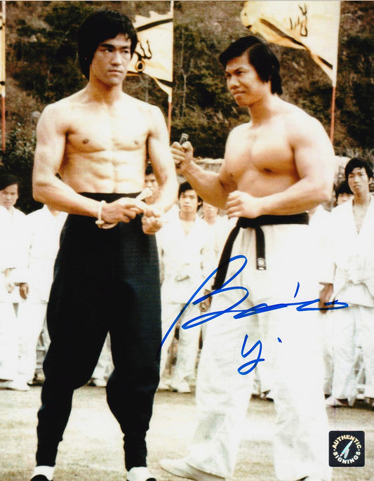 Bolo Yeung Autographed Enter The Dragon w/ Bruce Lee 8x10 Photo