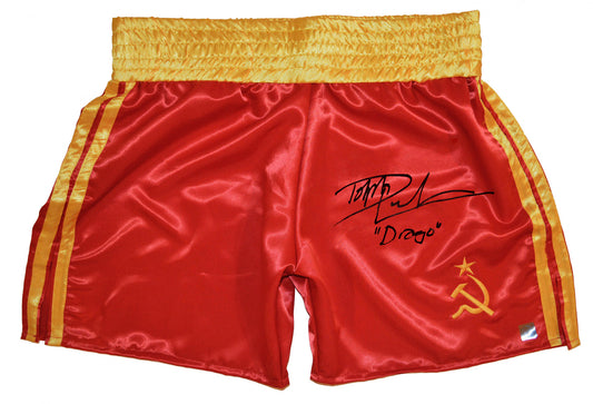 Dolph Lundgren "Ivan Drago" Autographed Russian Boxing Trunks