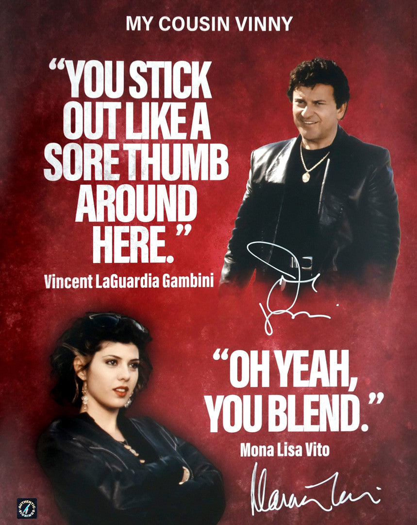My Cousin Vinny Movie Poster — 11x17 Inches, Featuring Marisa Tomei & Joe Pesci, Borderless Print