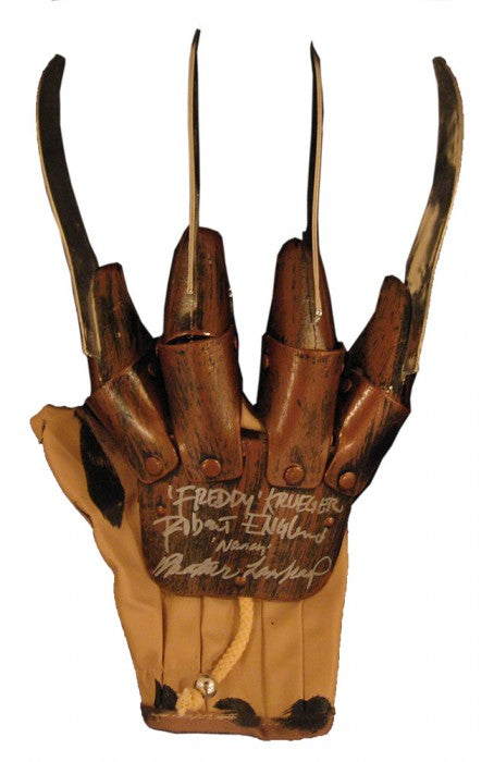 Robert Englund & Heather Langenkamp Autographed Freddy Krueger Glove – Authentic Signings