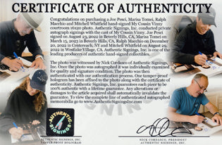 Joe Pesci, Marisa Tomei, Ralph Macchio & Mitchell Whitfield Autographed MY COUSIN VINNY Mini Poster