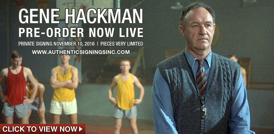Gene Hackman Signs First Autograph Deal