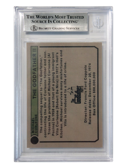 Al Pacino THE GODFATHER II Autographed Custom Trading Card Beckett GEM MINT 10