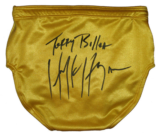 Terry Bollea Hulk Hogan Autographed Ring Issued Trunks