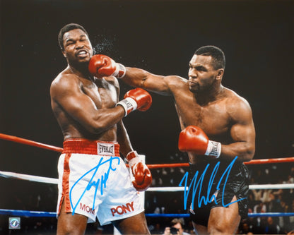 Mike Tyson & Larry Holmes Autographed 16x20 Photo
