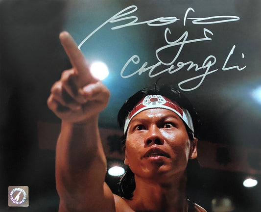 Bolo Yeung  "Chong Li" Autographed Bloodsport "You're Next" 8x10 Photo