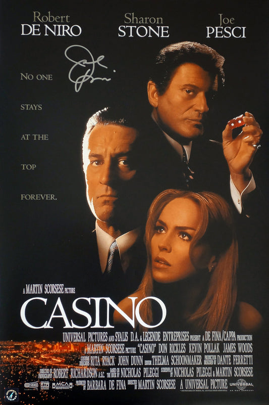 Joe Pesci Autographed CASINO 16x24 Movie Poster