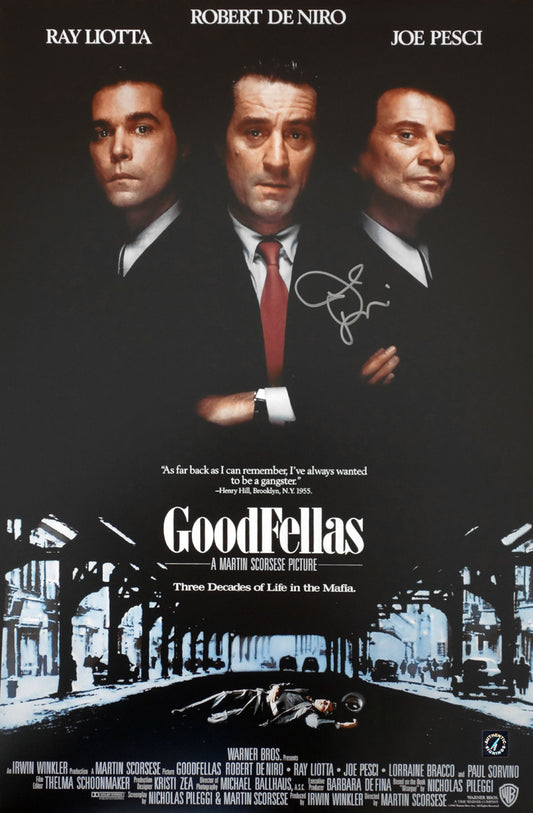 Joe Pesci Autographed GOODFELLAS 16x24 Movie Poster