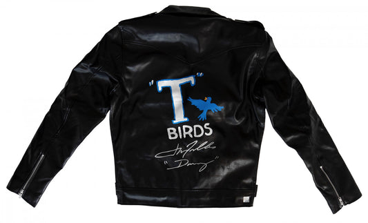 John Travolta Autographed Grease T-Birds Motorcycle Jacket