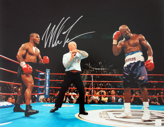 Mike Tyson Autographed 16x20 Photo After Holyfield Bite