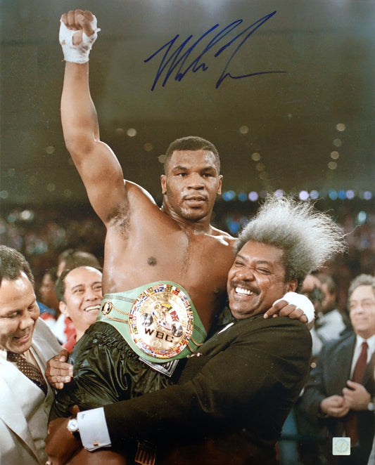 Mike Tyson Autographed 16x20 Photo W/ Don King