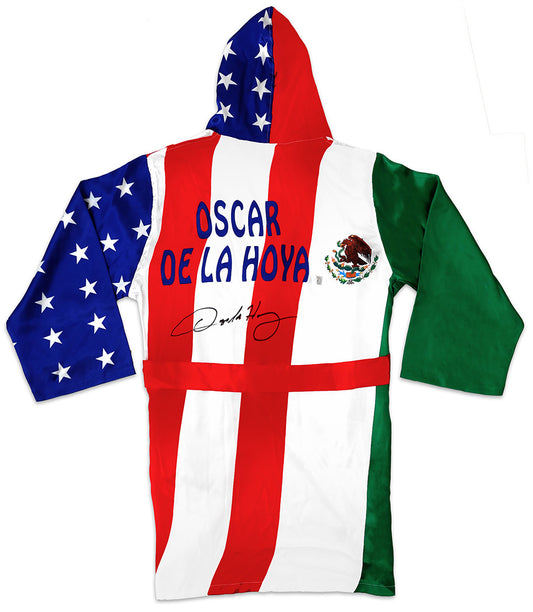 Oscar De La Hoya Autographed Boxing Robe