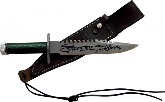 Sylvester Stallone Autographed FIRST BLOOD RAMBO Knife