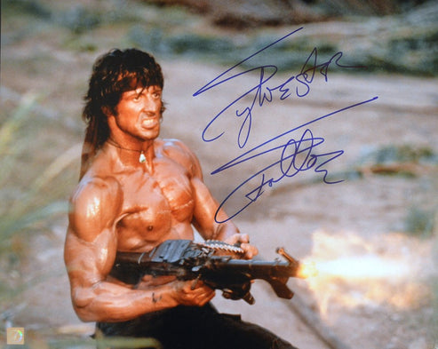 Sylvester Stallone Autographed RAMBO II 
