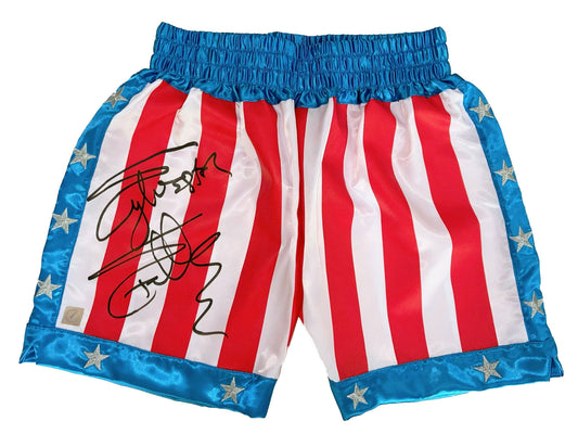 Sylvester Stallone Autographed ROCKY IV Boxing Trunks