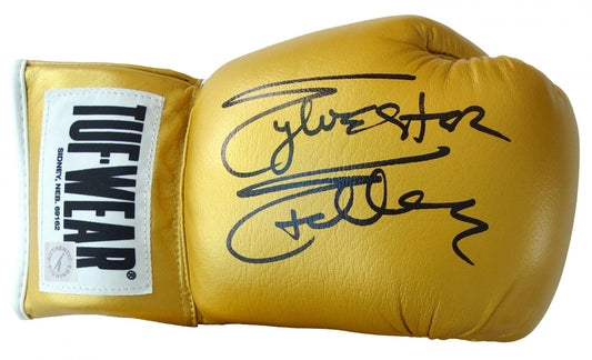 Sylvester Stallone Autographed ROCKY III Yellow Tuf Wear Boxing Glove