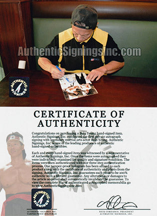 Bolo Yeung Autographed Enter The Dragon w/ Bruce Lee 8x10 Photo