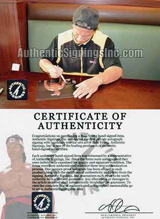 Bolo Yeung  "Chong Li" Autographed Bloodsport 8x10 Photo