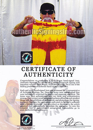 The Immortal Hulk Hogan HOF 05 Autographed Wrestling Tights