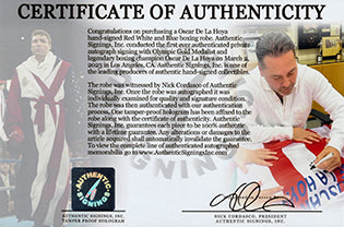 Oscar De La Hoya Autographed Boxing Robe